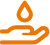 ods icon hand holds water drop