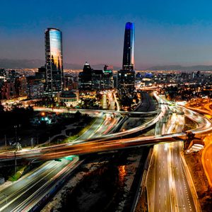 Sunset in Santiago de Colorado waterfront